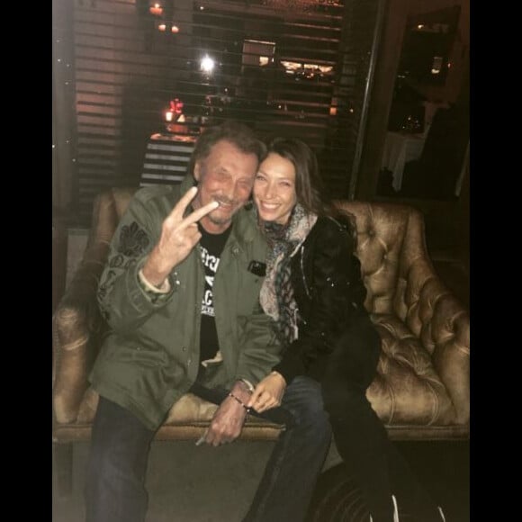 Laura Smet pose avec son papa, Johnny Hallyday, à Los Angeles. Photo postée sur Instagram le 27 février 2017.