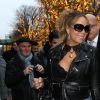 Mariah Carey et son petit ami Bryan Tanaka arrivent à l'hôtel Plaza Athénée à Paris le 6 décembre 2017.