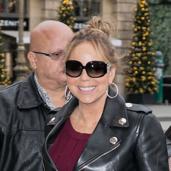 Mariah Carey à l'hôtel Plaza Athénée à Paris le 7 décembre 2017.