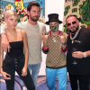 Sofia Richie, son petit ami Scott Disick et l'artiste Alec Monopoly au Fontainebleau, à Miami. Le 7 décembre 2017.