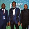 guest, Didier Drogba, au centre, le footballeur international ivoirien, guest durant la soirée de gala du 10ème Forum international de Peace and Sport au Sporting à Monaco le 7 décembre 2017. © Bruno Bebert/Bestimage