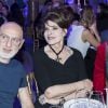 Gilles Blanchard, Fanny Ardant et Christian Louboutin - Dîner de gala de l'association AEM (Un Avenir pour les Enfants du Monde) au bénéfice des enfants du Rwanda organisée par Babeth Djian au Pavillon Ledoyen à Paris, France, le 7 décembre 2017. Chaque année avant les fêtes, Babeth Djian mobilise la mode le temps d’un dîner caritatif au profit des enfants du Rwanda. La directrice de la rédaction de Numéro Magazine associe à la cause de l’association AEM, les grandes maisons de couture française. © Olivier Borde/Bestimage