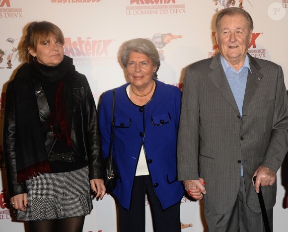 Sylvie Uderzo, Ada Milani et Albert Uderzo - Avant-Première du film "Astérix - Le Domaine des Dieux" au Grand Rex à Paris le 23 novembre 2014.
