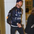 Exclusif - David Beckham arrive à l'aéroport de JFK à New York, le 8 novembre 2017.