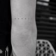 Brooklyn Beckham dévoile un nouveau tatouage sur le bras, l'année de naissance de ses frères Romeo et Cruz et de sa soeur Harper, sur Instagram le 131 décembre 2017.