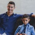 Cristiano Ronaldo, campagne publicitaire avec son fils Cristiano Jr. Instagram le 10 décembre 2017.
