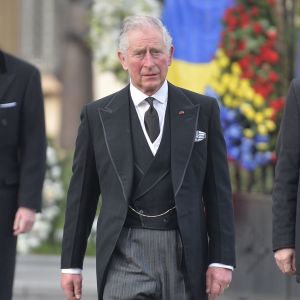 Le prince Charles - Obsèques du roi Michel de Roumanie à Bucarest, le 16 décembre 2017.