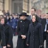 La princesse Marie de Roumanie - Obsèques du roi Michel de Roumanie à Bucarest, le 16 décembre 2017.