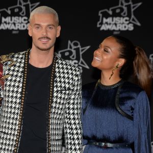 Le chanteur français M. Pokora et sa compagne la chanteuse américaine Christina Milian - 19ème édition des NRJ Music Awards à Cannes le 4 novembre 2017. © Rachid Bellak/Bestimage