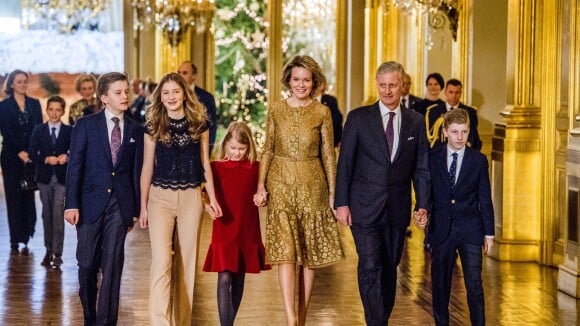 Mathilde et Philippe de Belgique : En famille ultrachic pour Noël