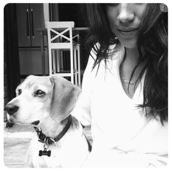 Meghan Markle et son beagle Guy, photo Instagram 16 octobre 2016