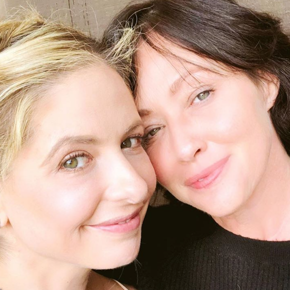 Sarah Michelle Gellar et Shannen Doherty sur une photo publiée sur Instagram le 26 décembre 2017