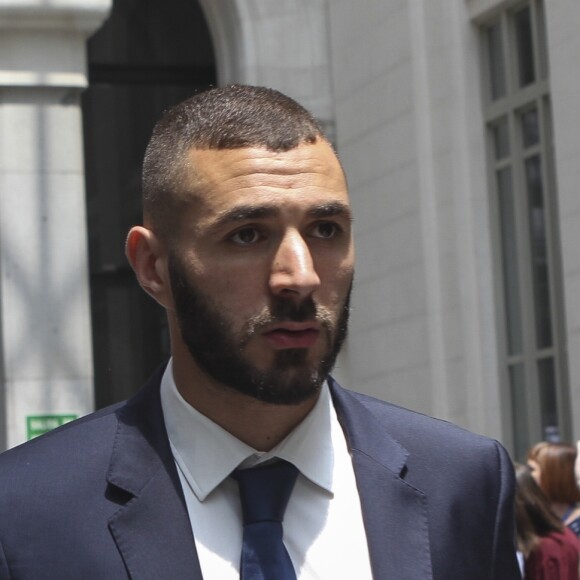 Karim Benzema - L'équipe du Real Madrid reçue à la mairie de Madrid après avoir remporté le 33e titre du Real en Liga à Madrid le 22 mai 2017.