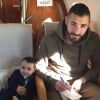 Karim Benzema poste pour la toute première fois une photo avec son fils. Instagram, le 11 novembre 2017.