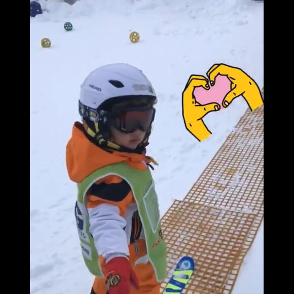 Vitaa à Val d'Isère, dévoile une photo de son fils - 3 janvier 2018, Instagram