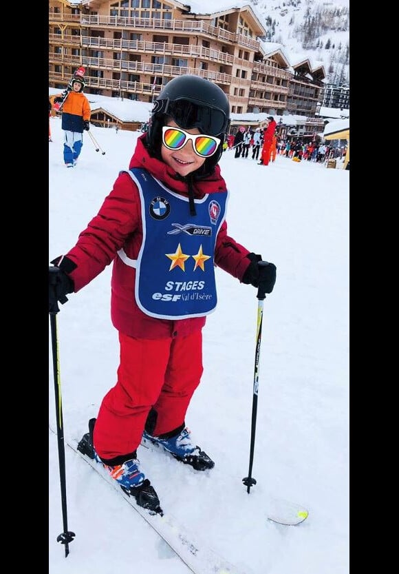 Vitaa dévoile une photo adorable de l'un de ses fils, à Val d'Isère, 3 janvier 2018, Instagram