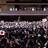 L'empereur Akihito et l'impératrice Michiko entourés de la famille impériale du Japon lors de la cérémonie des voeux de l'empereur du Japon depuis le palais impérial à Tokyo le 2 janvier 2018. 02/01/2018 - Tokyo