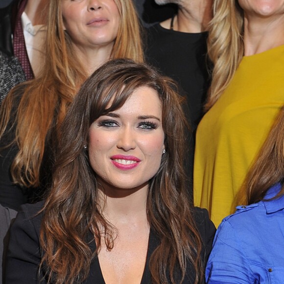 Laly Meignan, Elsa Esnoult, Carole Dechantre - People lors du showcase de Elsa Esnoult au Divan Du Monde à Paris, le 4 novembre 2014.