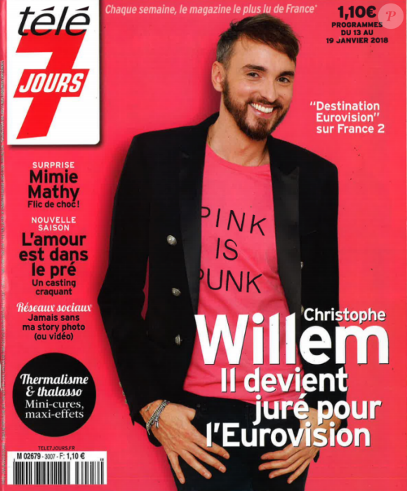 Magazine Télé 7 Jours en kiosques le lundi 8 janvier 2018.