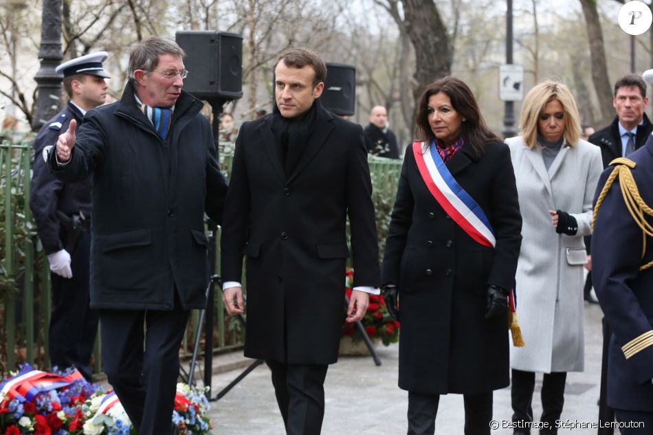 Attentat Charlie Hebdo Victimes - Emmanuel Macron Et Sa Femme Brigitte Macron Anne Hidalgo Hommage Aux Victimes De L Attentat De Charlie Hebdo A Paris Le 7 Janvier 2018 L Attentat Contre Cha Purepeople