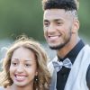 Exclusif - Tony Yoka et sa comapgne Estelle Mossely (enceinte, habillée par Christophe Guillarmé) - Les célébrités lors grand concert de l'Orchestre National de France au Champs de Mars présenté par S. Bern sur France 2 pour célébrer la Fête Nationale à Paris le 14 juillet 2017 © Giancarlo Gorassini / Pierre Perusseau / Veeren / Bestimage