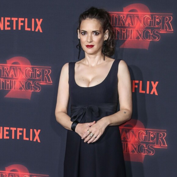 Winona Ryder à l'avant-première de "Stranger Things 2" à Los Angeles, le 26 octobre 2017.