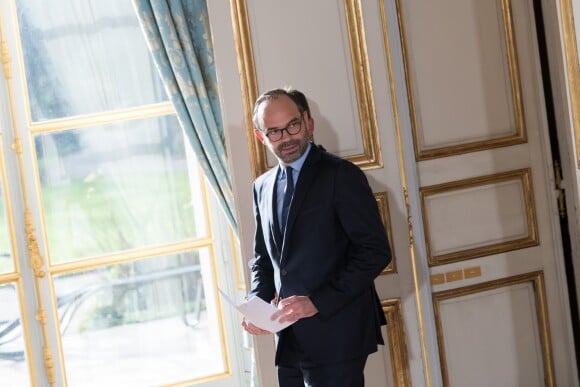 Le premier ministre Edouard Philippe lors d'une déclaration pendant le séminaire gouvernemental au palais de l'Elysée à Paris le 3 janvier 2018. © Jacques Witt / Pool / Bestimage