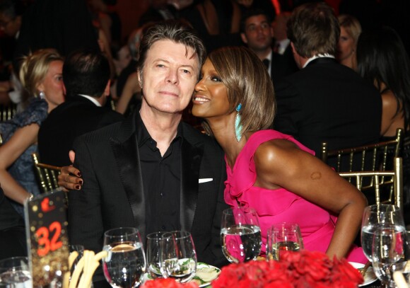 David et Iman Bowie à New York. Avril 2011.