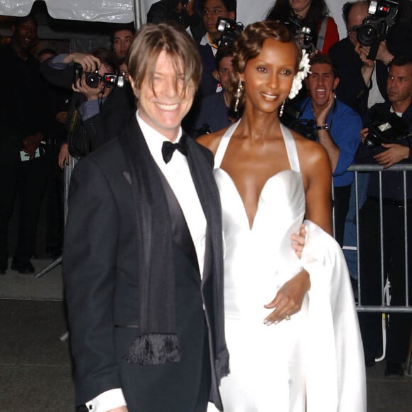 David et Iman Bowie à New York le 28 avril 2008.