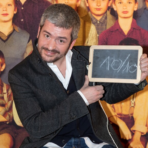 Exclusif - Le chanteur Grégoire à la générale du spectacle musical Les Choristes au théâtre des Folies Bergère à Paris, le 2 mars 2017. © Gorassini-Moreau/Bestimage
