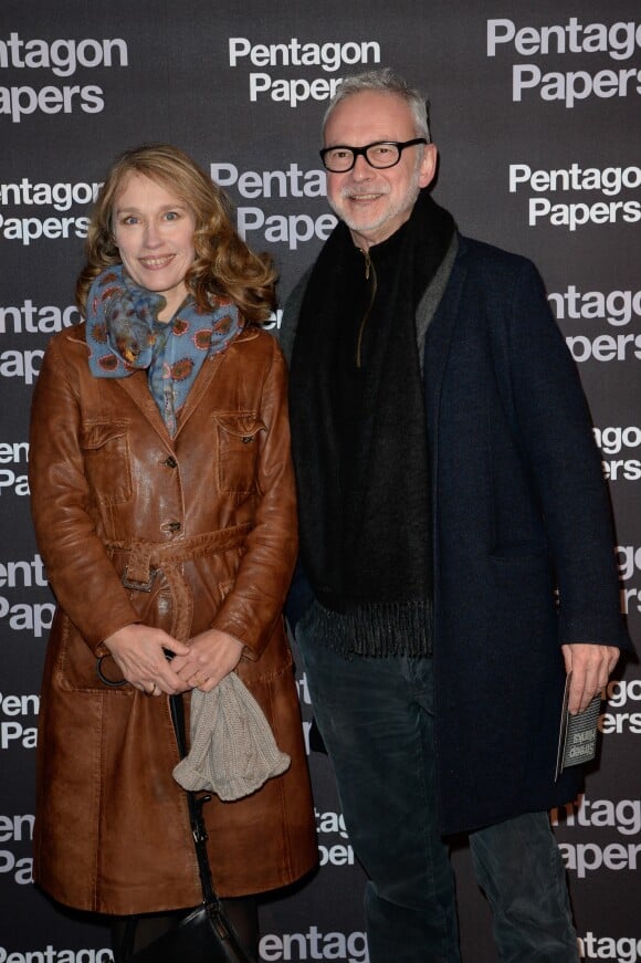 Marianne Basler et Jean-Philippe Puymartin - Avant-première du film "Pentagon Papers" au cinéma l'UGC Normandie à Paris, France, le 13 janvier 2018. © Borde-Coadic/Bestimage