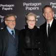 Steven Spielberg, Meryl Streep et Tom Hanks - Avant-première du film "Pentagon Papers" au cinéma l'UGC Normandie à Paris, France, le 13 janvier 2018. © Borde-Coadic/Bestimage
