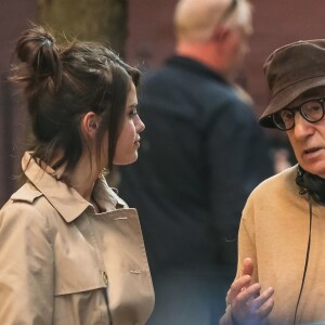 Woody Allen et Selena Gomez à New York le 11 septembre 2017.