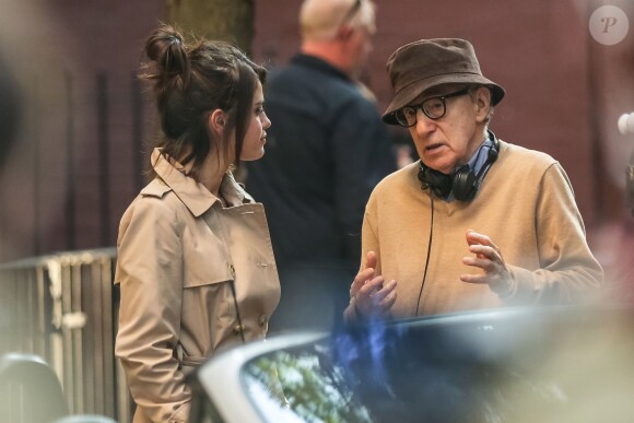 Woody Allen et Selena Gomez à New York le 11 septembre 2017.