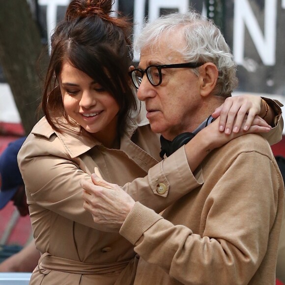 Woody Allen et Selena Gomez à New York le 11 septembre 2017.