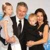 Alec Baldwin avec sa femme Hilaria Baldwin et ses enfants Carmen et Rafael à la première de  ''Boss Baby'' à AMC Loew's Lincoln Square à New York, le 20 mars 2017