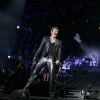 Exclusif - Florent Pagny et Johnny Hallyday en duo lors du "Born Rocker Tour" à l'AccorHotels Arena (ex-Bercy) à Paris, le 15 juin 2013.