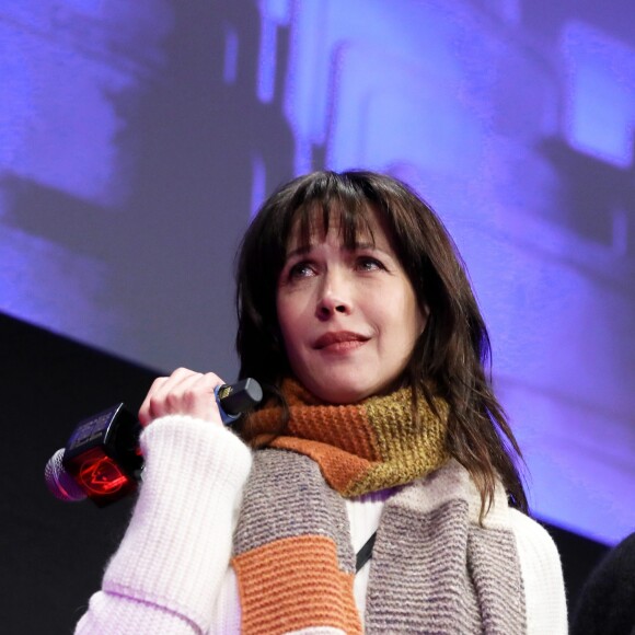 Sophie Marceau lors de la présentation du film "Mme Mills, une voisine si parfaite" au 21ème festival international du film de comédie de l'Alpe d'Huez le 19 janvier 2018. S.Marceau est la réalisatrice du film et interprète le rôle de Helène. © Dominique Jacovides / Bestimage