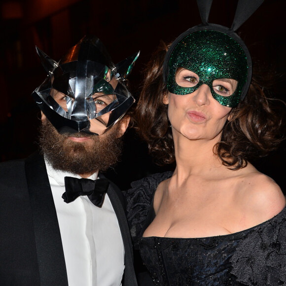 Exclusif - Valérie Lemercier et son compagnon Mathias Kiss au "Le Bal Surréaliste" Dior au Musée Rodin lors de la Fashion Week haute couture printemps-été 2018 à Paris, le 22 janvier 2018. © CVS-Veeren/Bestimage