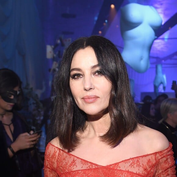 Monica Bellucci au "Bal Surréaliste" Dior au Musée Rodin lors de la Fashion Week haute couture printemps-été 2018 à Paris, le 22 janvier 2018.