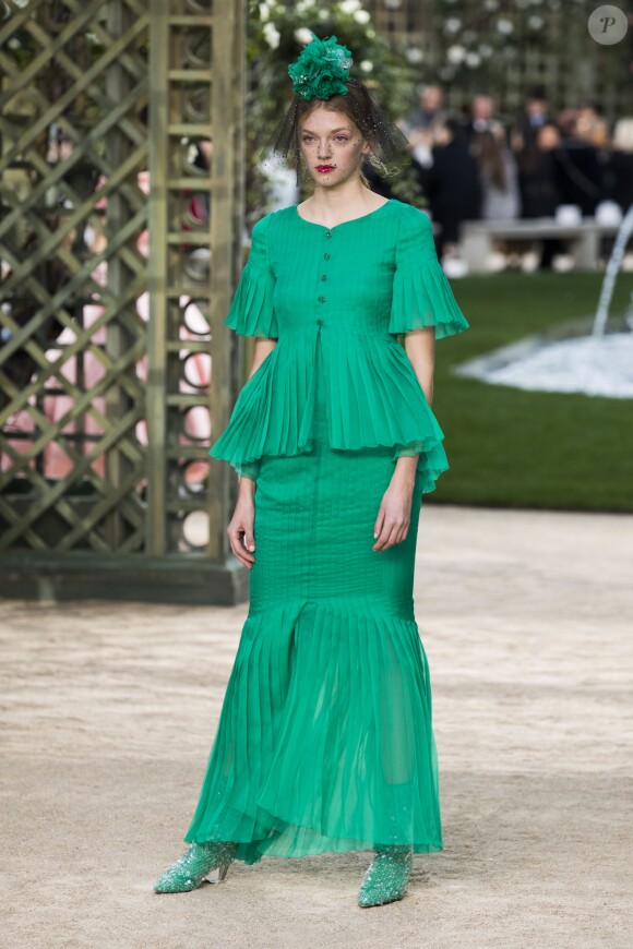 Défilé de mode printemps-été 2018 "Chanel" au Grand Palais à Paris Le 23 janvier 2018 © Olivier Borde / Bestimage