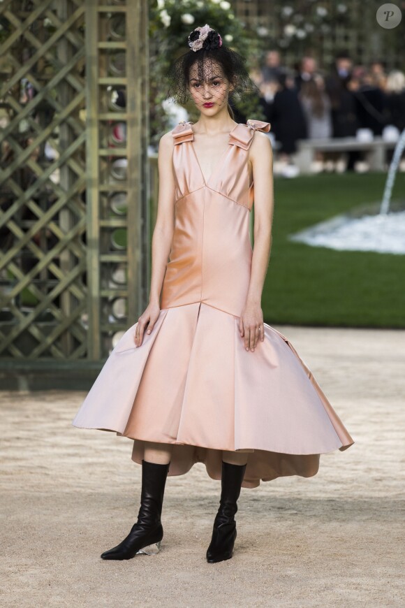Défilé de mode printemps-été 2018 "Chanel" au Grand Palais à Paris Le 23 janvier 2018 © Olivier Borde / Bestimage
