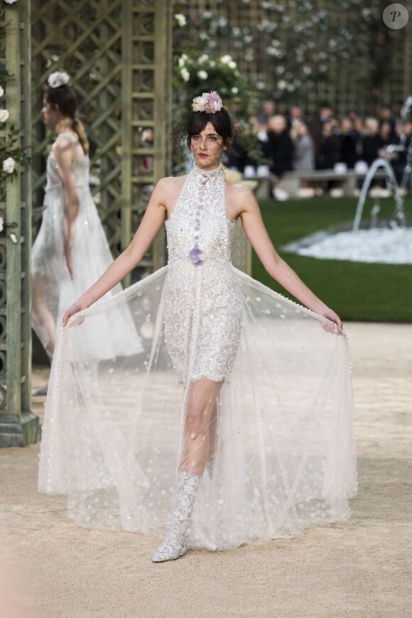 Défilé de mode printemps-été 2018 "Chanel" au Grand Palais à Paris Le 23 janvier 2018 © Olivier Borde / Bestimage