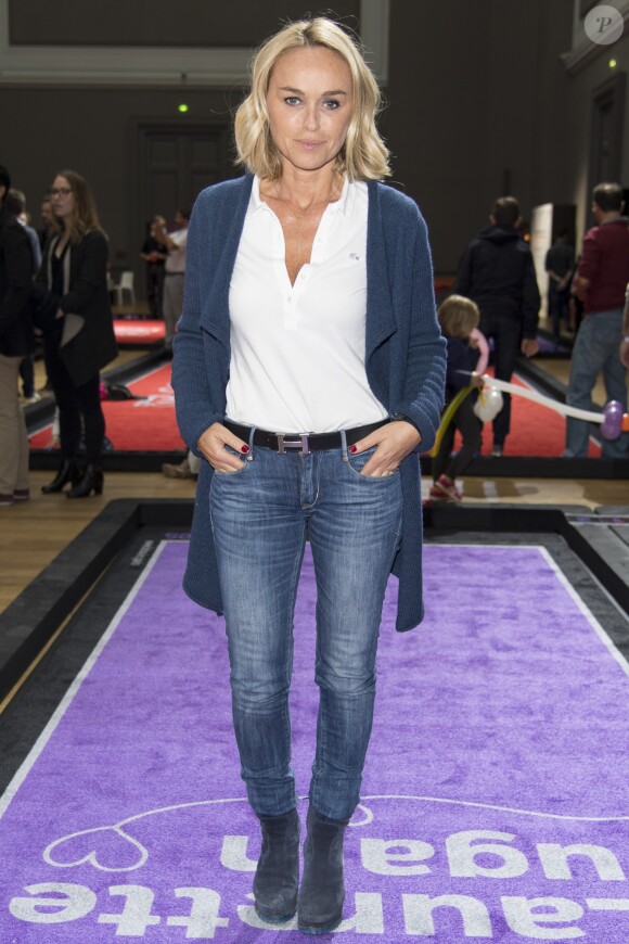 Exclusif - Cécile de Ménibus lors de la 15ème édition du "Challenge Laurette Fugain. Paris, le 7 octobre 2017. © Gorassini-Perusseau/Bestimage