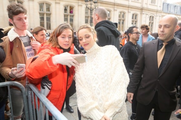 Marion Cotillard au défilé de mode Jean Paul Gaultier, collection haute-couture printemps-été 2018, à Paris. Le 24 janvier 2018 © CVS - Veeren / Bestimage