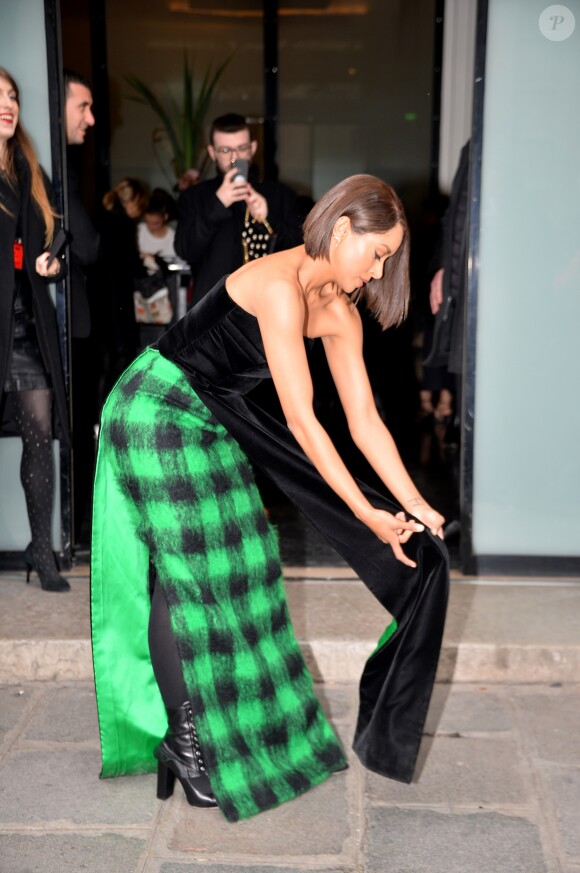 Kat Graham au défilé de mode Jean Paul Gaultier, collection haute-couture printemps-été 2018, à Paris. Le 24 janvier 2018 © CVS - Veeren / Bestimage