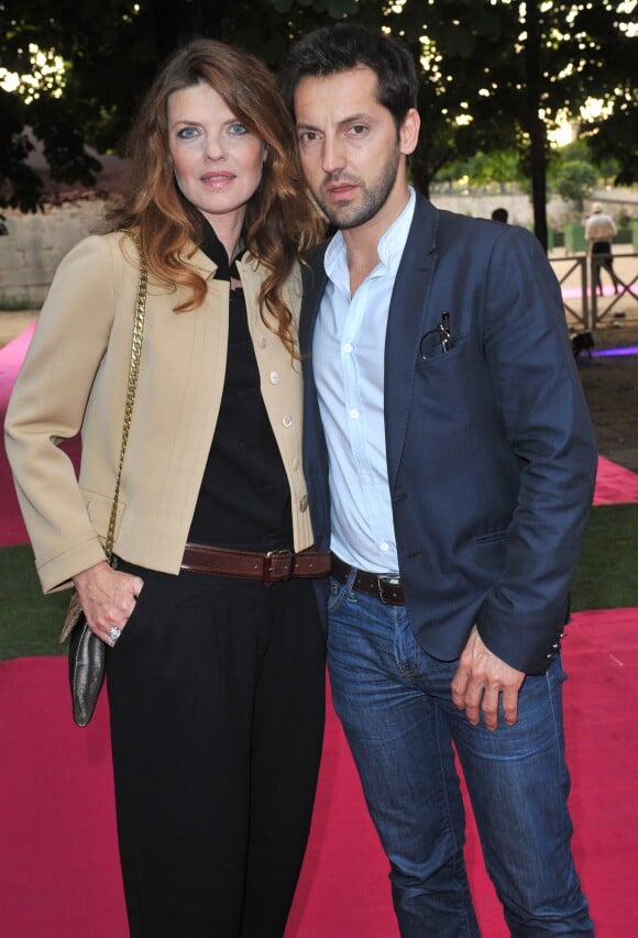 Gwendoline Hamon et Frederic Diefenthal à Paris le, 13 Juin 2013 - Soiree privee Piaget a l'Orangerie Ephemere dans le jardin des Tuileries.