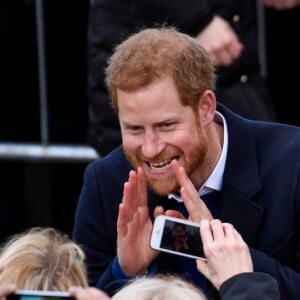 Le prince Harry et Meghan Markle en visite au château de Cardiff, le 18 janvier 2018.