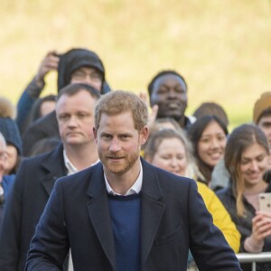 Le prince Harry et Meghan Markle en visite au château de Cardiff, le 18 janvier 2018.