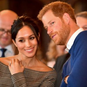 Le prince Harry et Meghan Markle au château de Cardiff le 18 janvier 2018.